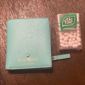 Kate spade Mini blue wallet